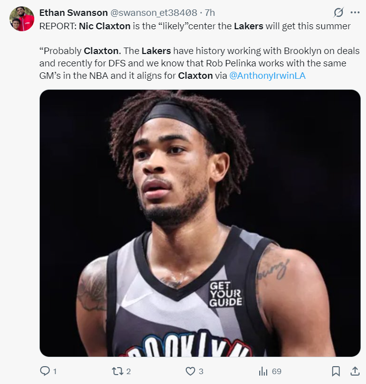 湖记曝克拉克斯顿成意中人：美媒模拟4换3方案 570万再签卡皇替补