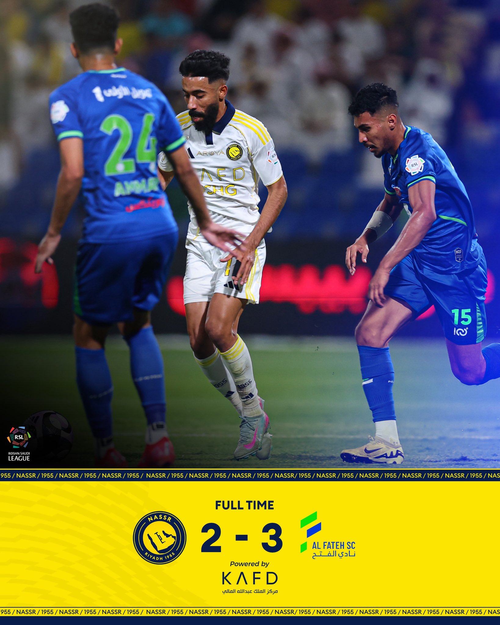 ❓末轮开打前利雅得胜利“白捡”三分，最终输球仍排名联赛第三